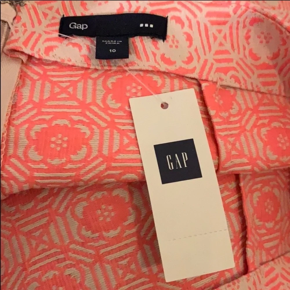 🌟 3 for $15 NWT Gap Swing Skirt in Pink Jacquard - Picture 4 of 5